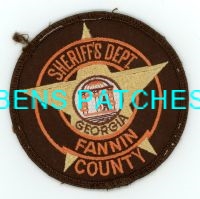 GEORGIA,A,FANNIN COUNTY SHERIFF 3 GOT IN PERSON
